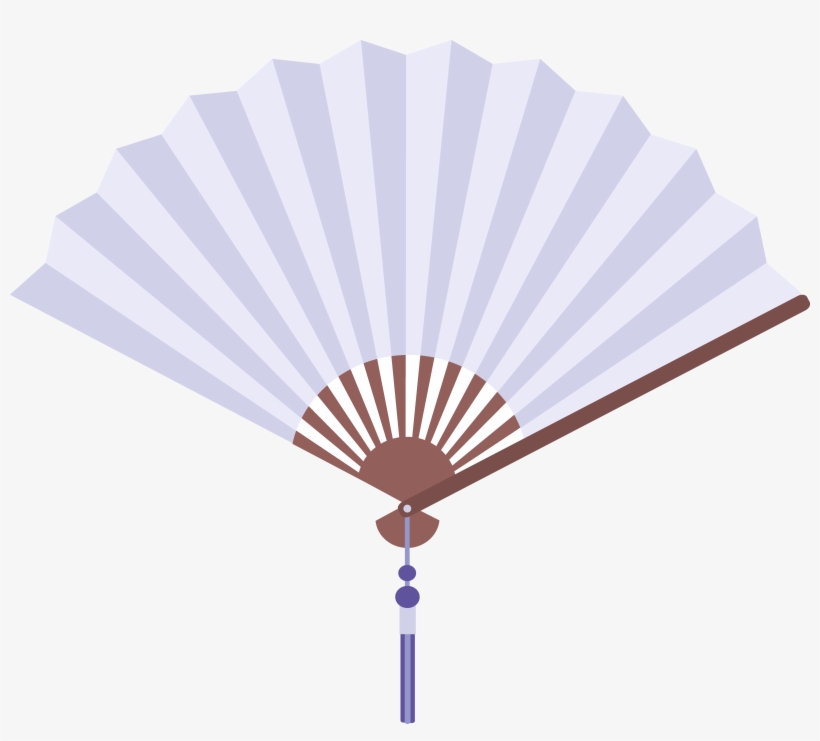 Collection Of Free Fanned Clipart Transparent Download - Chinese Hand Fan Vector, transparent png download