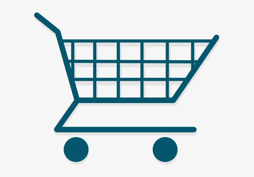 Blue Shopping Cart Png, transparent png download