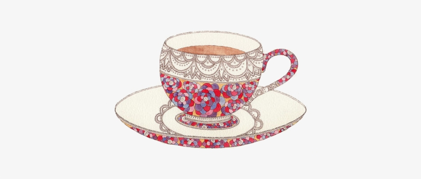 'tea Cup Illustration By Mariya Paskovsky - Cup Of Tea Illustration, transparent png download