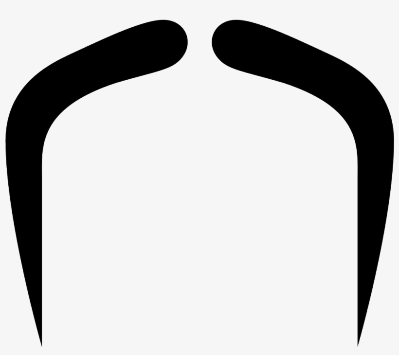 Fu Manchu Mustache Filled Icon - Fu Manchu Mustache Png, transparent png download