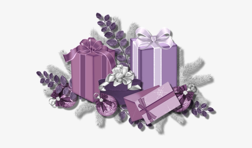 Download Png Balloon Image - Pink And Purple Presents, transparent png download