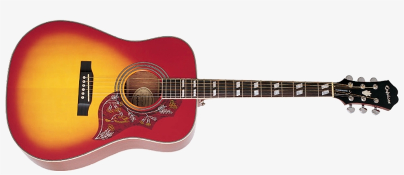 Guitar Png Clipart - Epiphone Hummingbird Acoustic Guitar, transparent png download