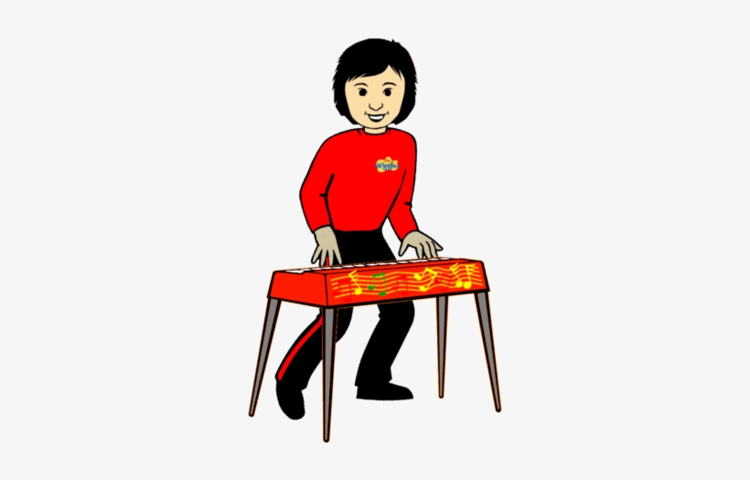 Cartoon Anni Playing The Keyboard - Portable Network Graphics, transparent png download