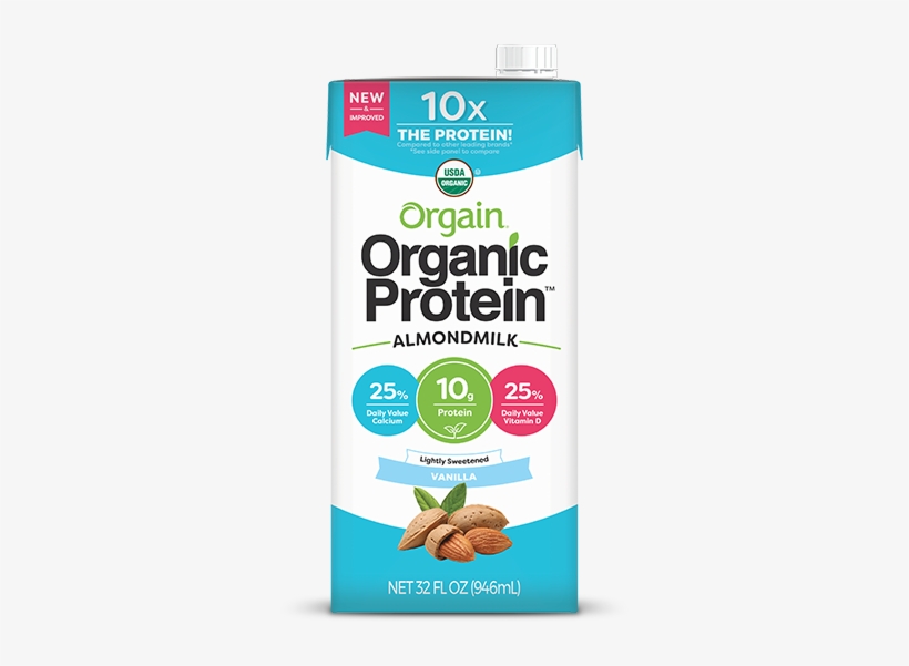 Orgain Organic Protein Almond Milk PNG Image Transparent PNG Free