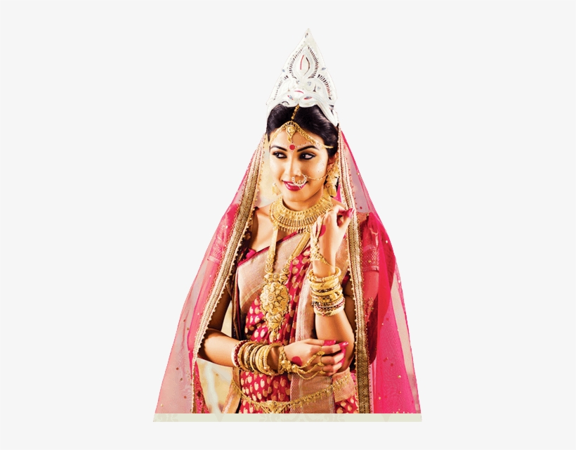 Brides From Different States - Bengali Bridal Jewellery Set, transparent png download
