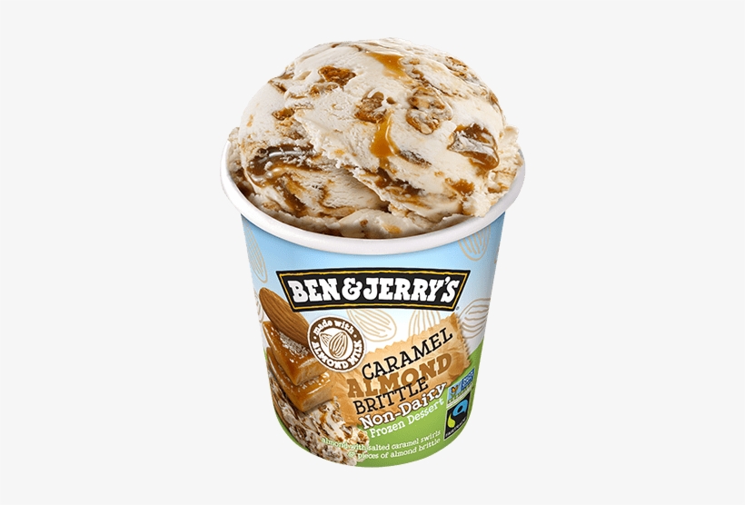 Caramel Almond Brittle Pint Ben And Jerry's Non Dairy Cinnamon Bun