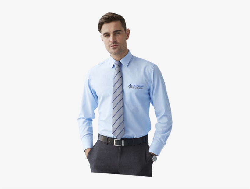 Business Apparel - Blue Business Shirt, transparent png download