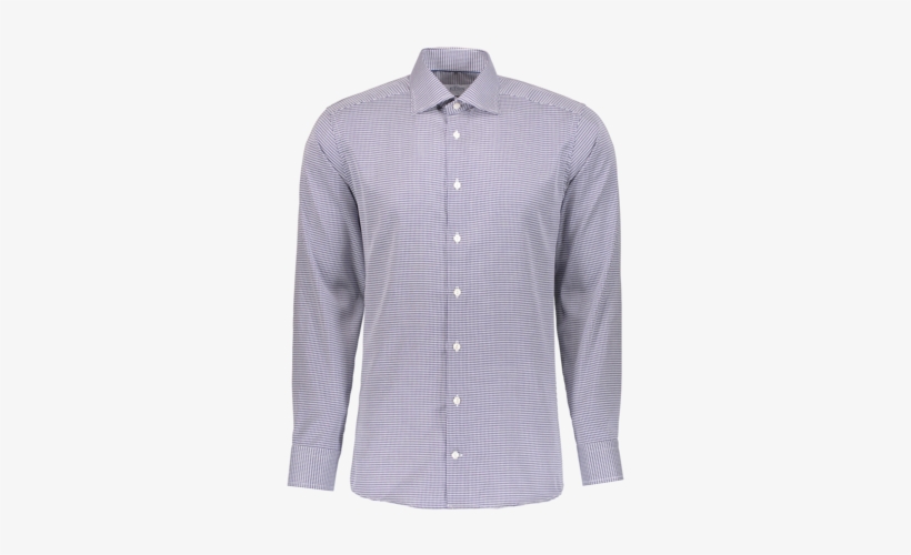 Long Sleeve Woven In Blue Houndstooth - Sleeve, transparent png download