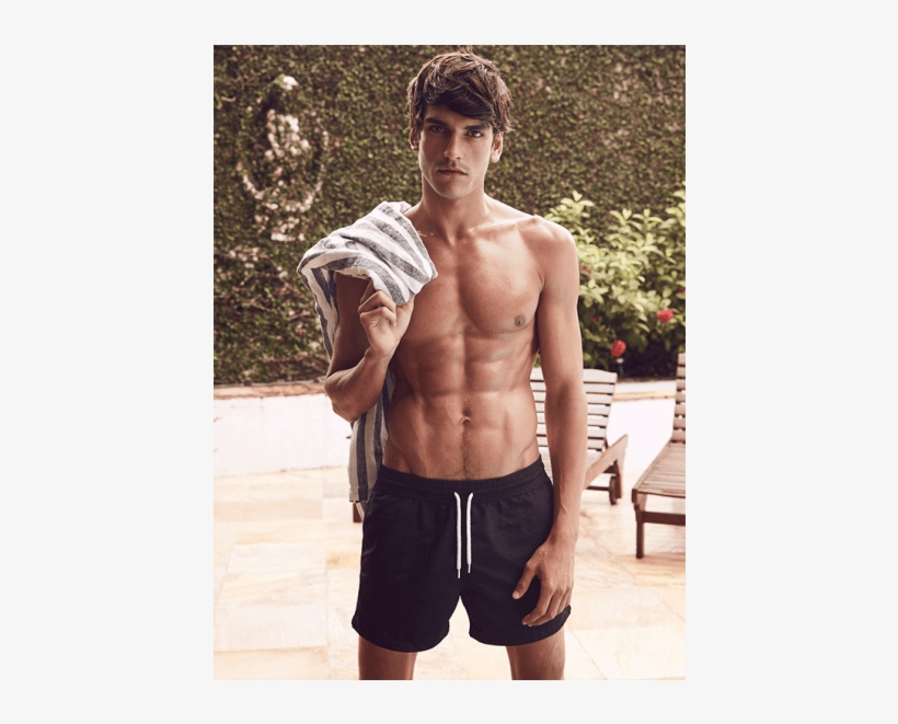 Sports Swim Shorts In Black - Frescobol Carioca Model, transparent png download