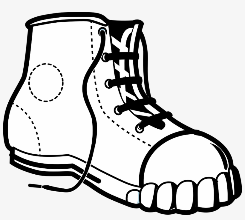 Flute Drawing Fancy - Shoe Clipart Black And White, transparent png download