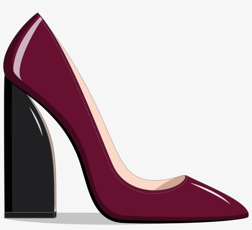 Heels Drawing Ankle Boot - High-heeled Shoe, transparent png download