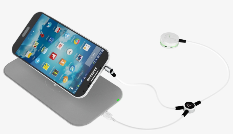 J-plug Splitter Securing Samsung S4 And Wireless Charger - Ipro Lens System Trio Kit For Samsung Galaxy S4, transparent png download