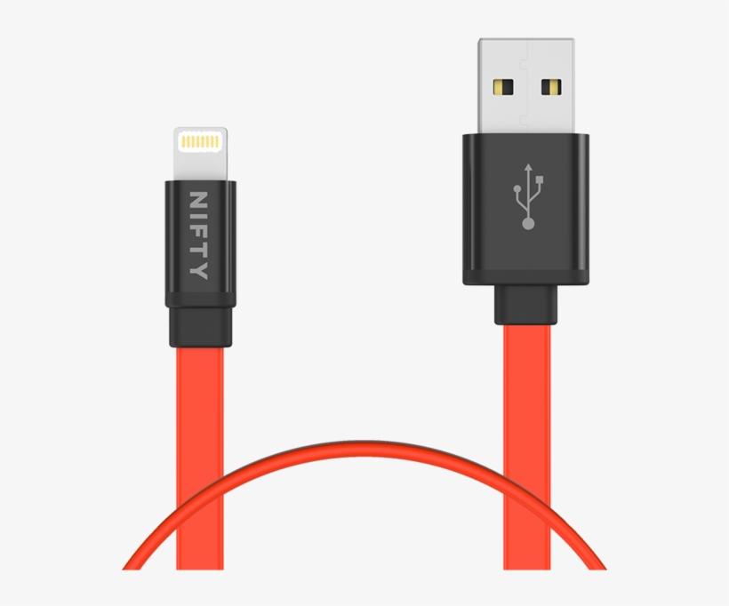 Nifty Flatline Cables - Usb, transparent png download