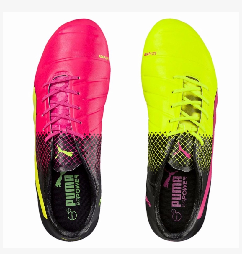 puma evopower tricks pink and blue