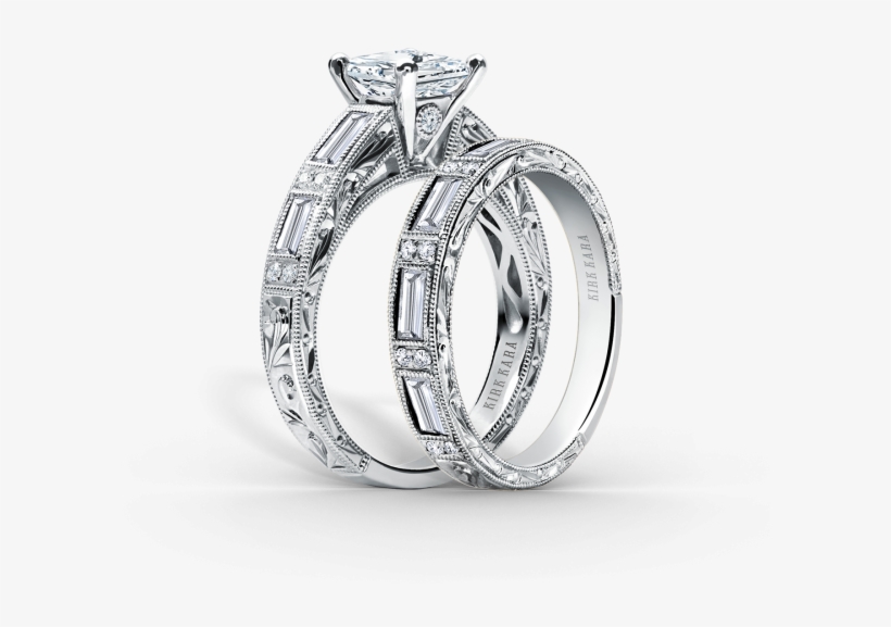 Charlotte Platinum Ladies Wedding Band Ss6685dbp - Kirk Kara Charlotte Engagement, transparent png download