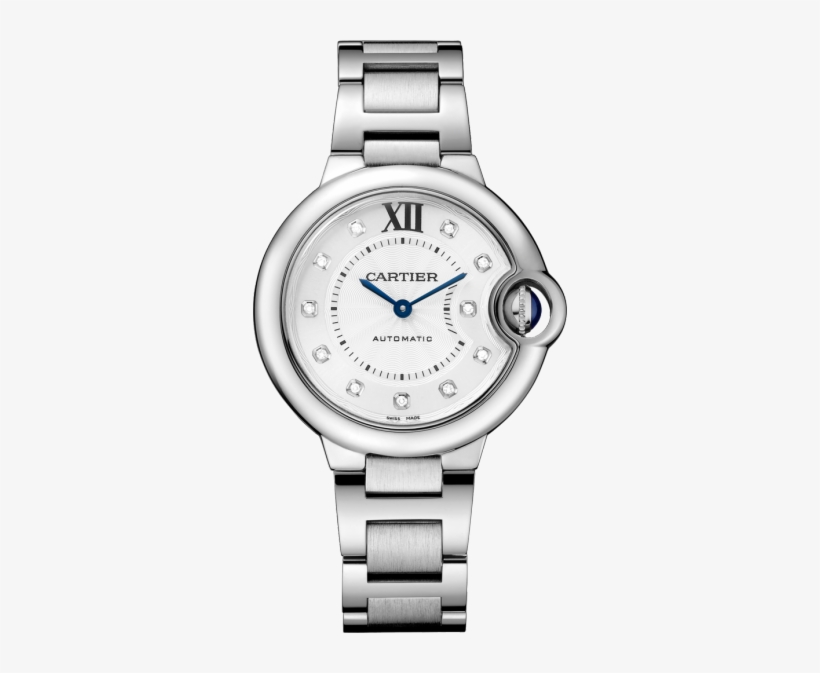 568211 - Cartier Ballon Bleu 33mm Diamond, transparent png download
