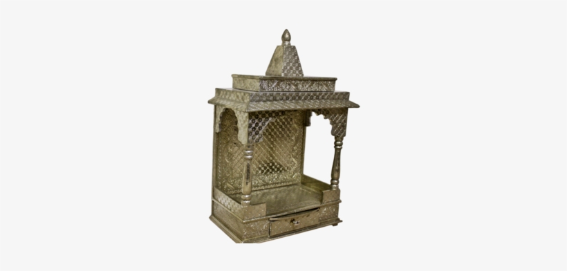 Oxidized Sliver Home Temple / Pooja Mandir - Hindu Temple, transparent png download