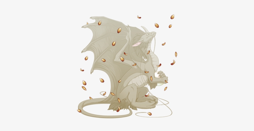 Marigold Flowerfall Pearlcatcher F - Angel Dragon Telephone Art, transparent png download