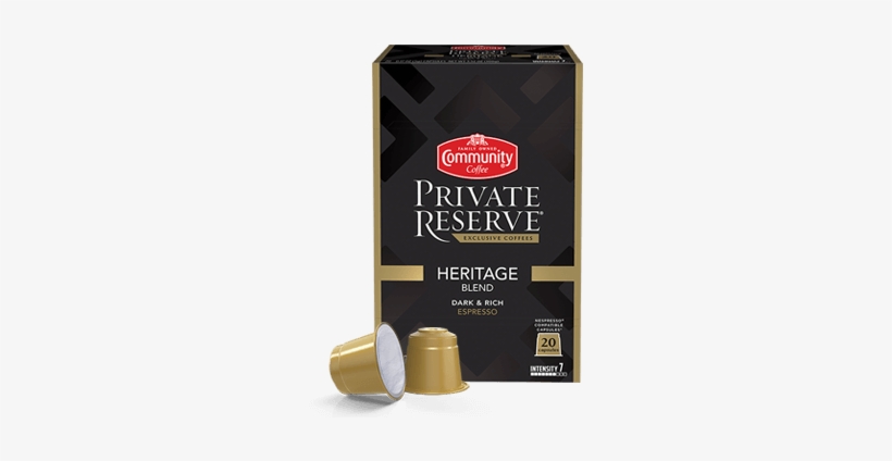 Heritage Blend Espresso Capsules 20 Count - Box, transparent png download