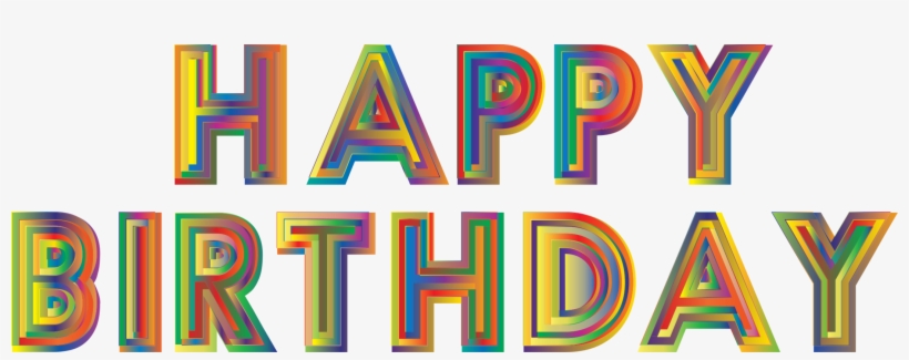 Typography Birthday Logo Computer Icons - Silver Happy Birthday Png, transparent png download