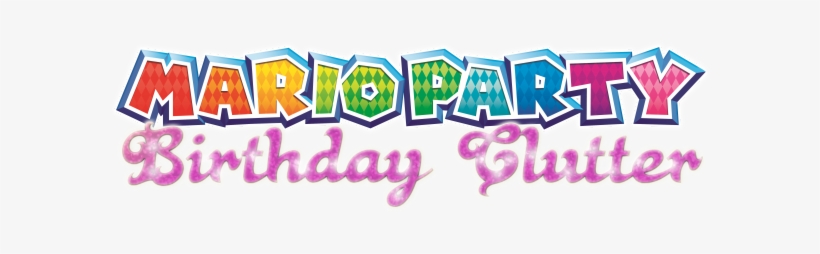 Mario Pary Birthday Clutter Logo, transparent png download