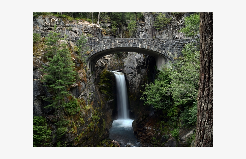 Christine Falls Of Mount Rainier National Park In Washington - Mount Rainier, transparent png download