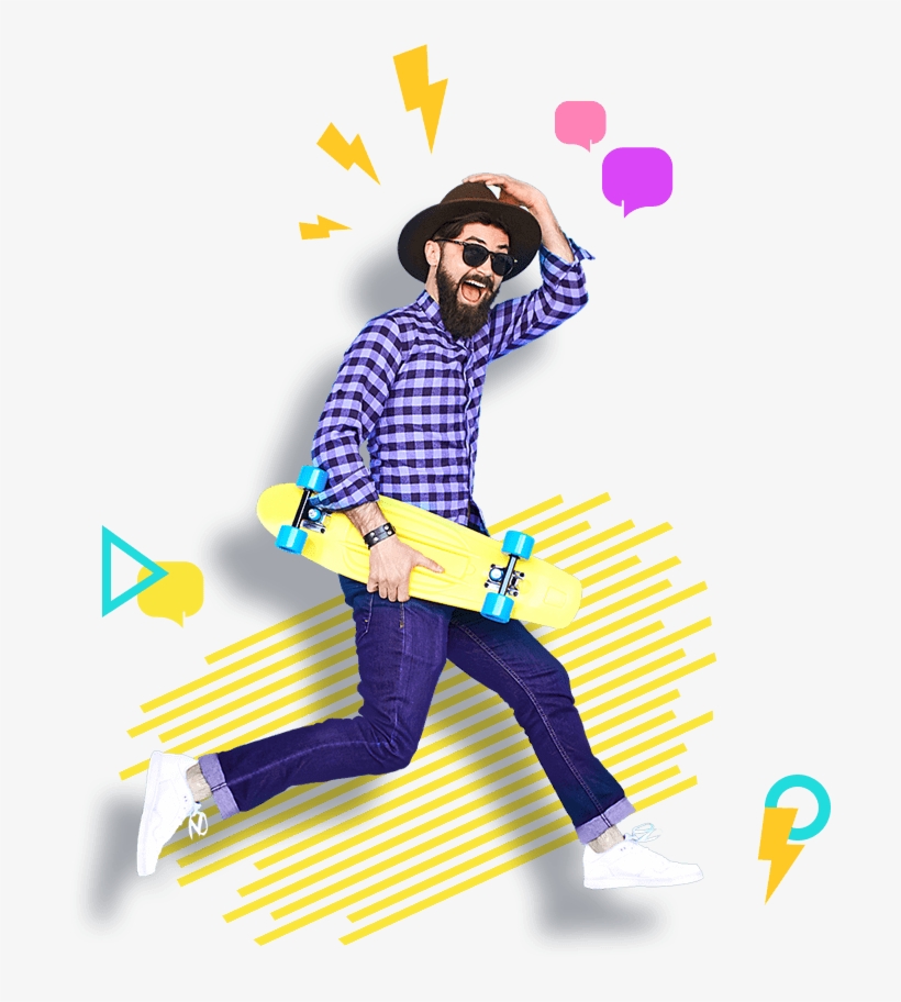 Middle 2 Pic Mobile - Man, transparent png download