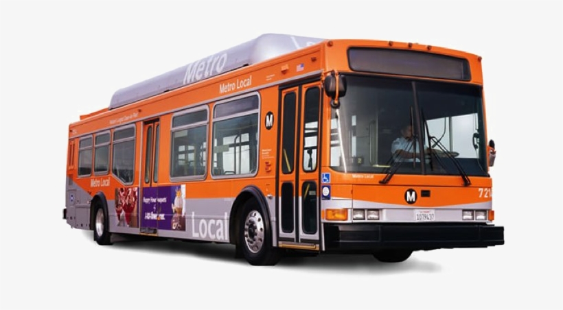 City Bus Png Free Download - La Metro Cng Buses, transparent png download