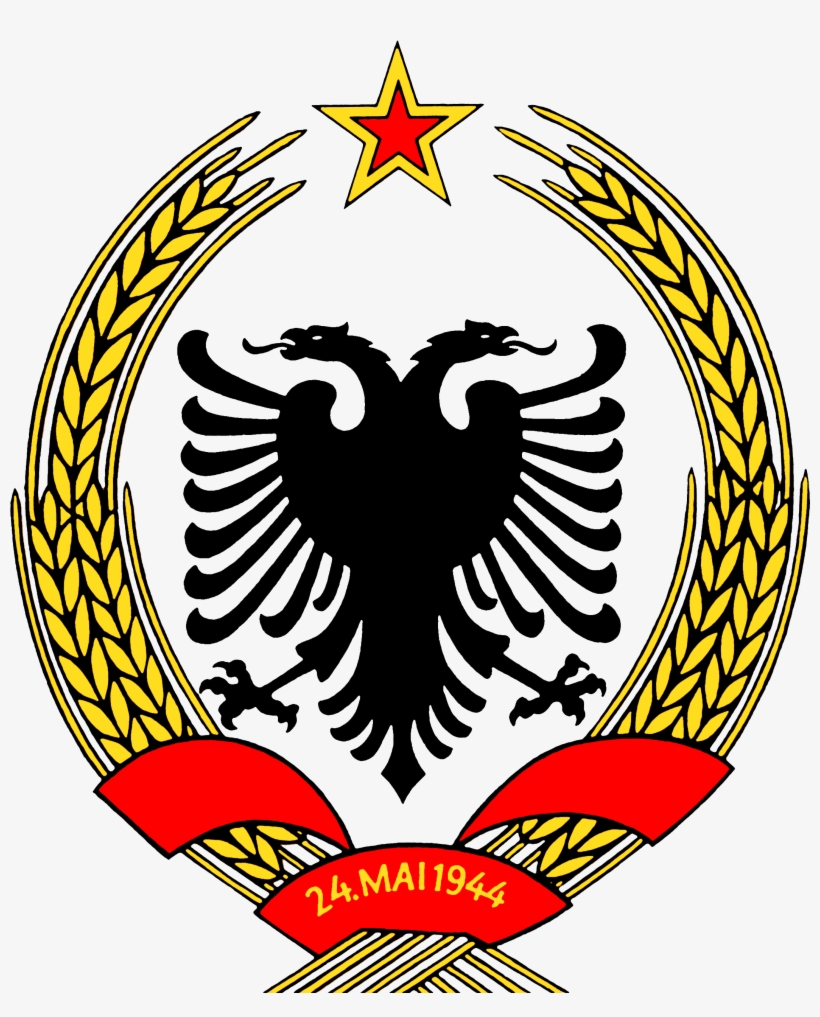 Coat Of Arms Of The People's Republic Of Albania - Albania Coat Of Arms, transparent png download