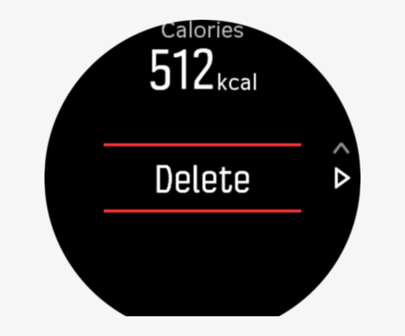 Delete The Log Entry By Scrolling To The Bottom Of - Suunto Oy, transparent png download