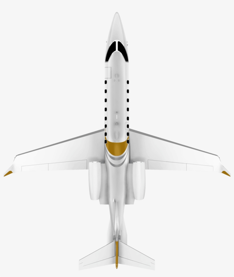 Learjet 75 Top View - Learjet 75, transparent png download