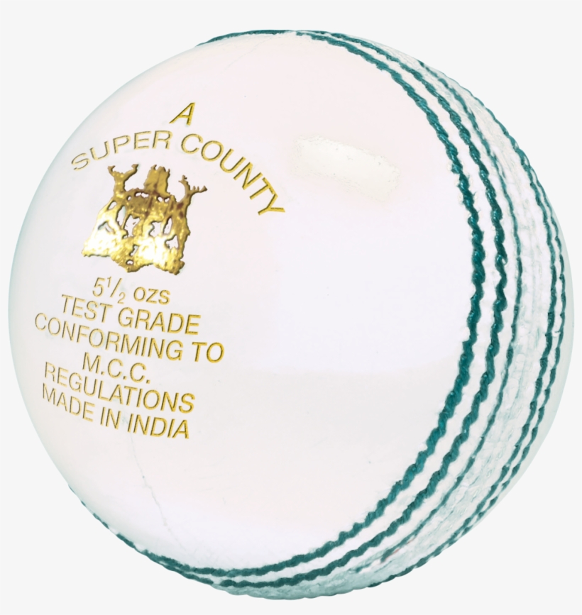 Super County Grade A Cricket Ball - Transparent White Cricket Ball, transparent png download