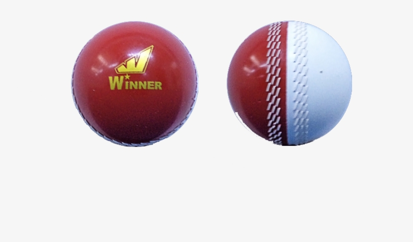 Winner Cricket Ball Pvc Red & White - College Baseball, transparent png download