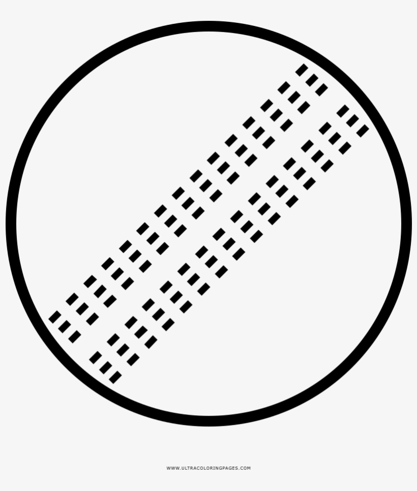 Cricket Ball Coloring Page - Village Disaster Management Committee, transparent png download