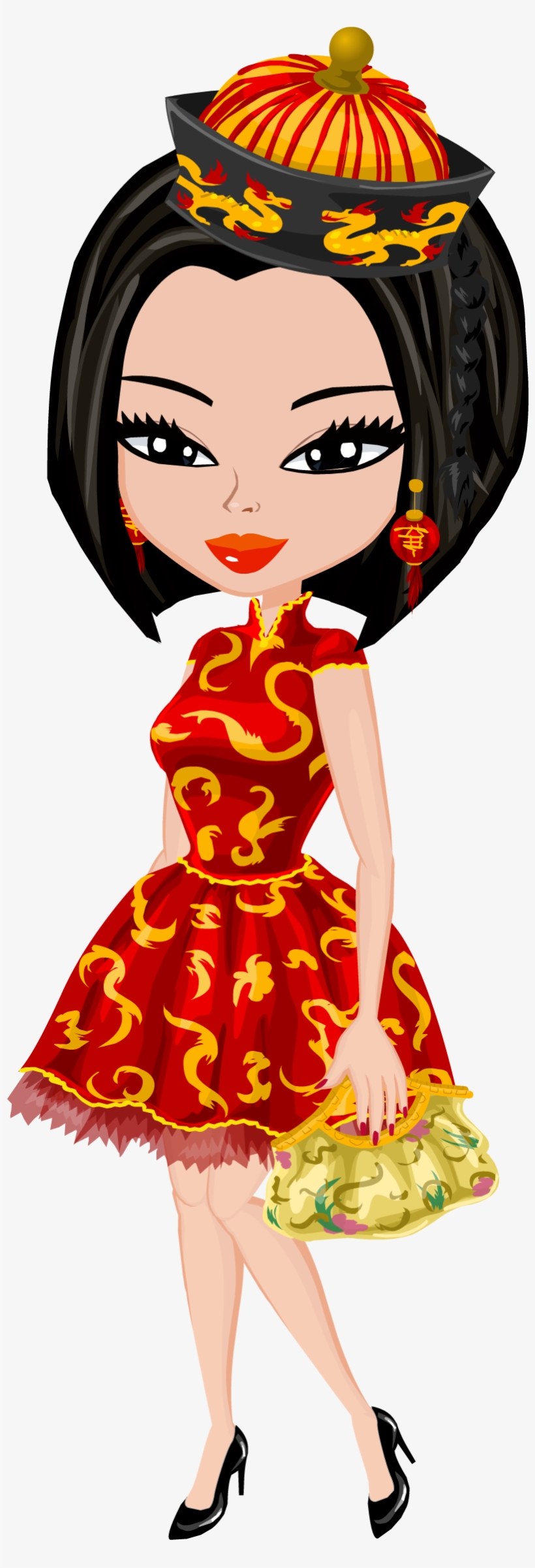 Chinese - Chinese New Year Png Costume, transparent png download