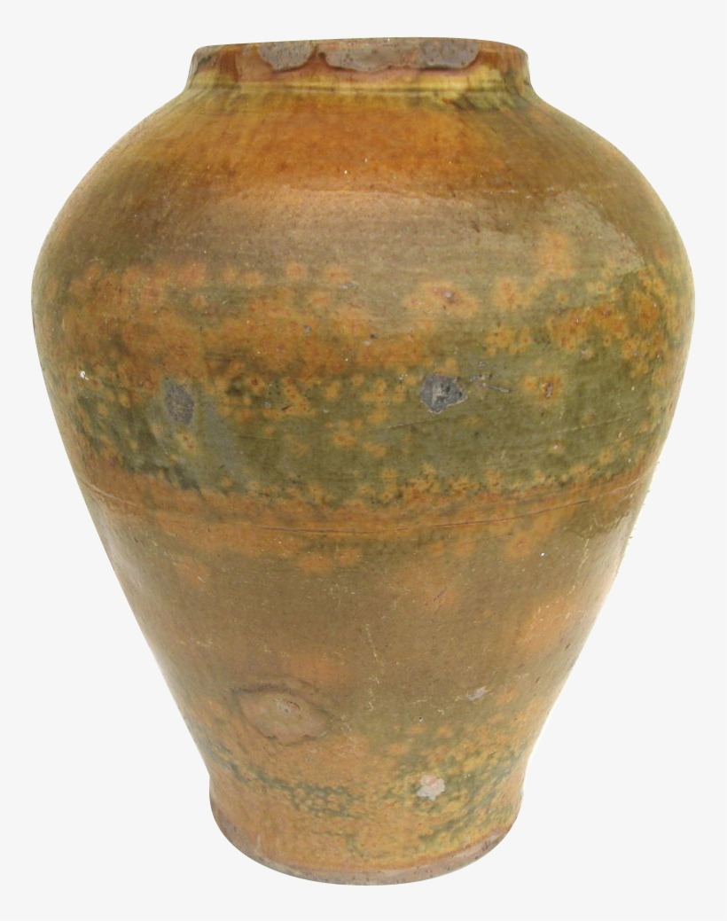 Ochre Reflections Of Monets Water Gardens Glazed Large - Earthenware, transparent png download