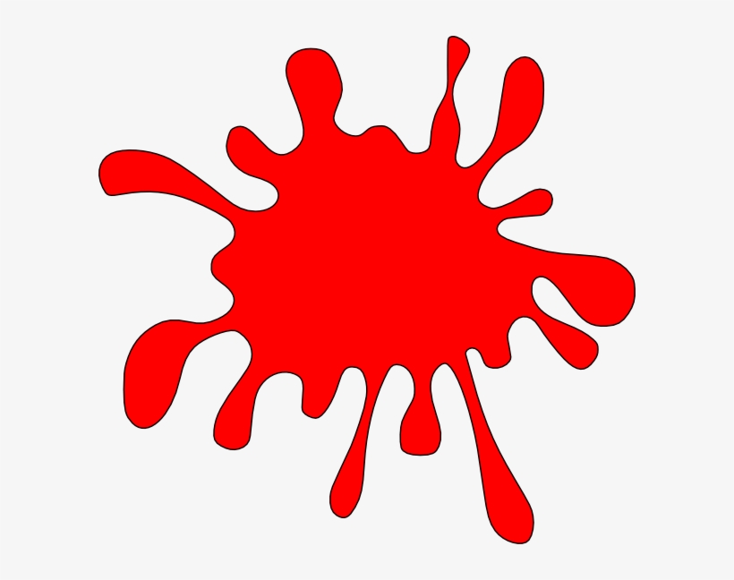 Spot R Clip Art At Clker - Mud Splatter Clipart, transparent png download