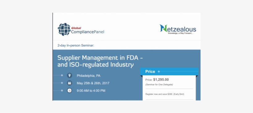 Supplier Management In Fda And Iso Regulated Industry - Fda's New Import Program For 2018 | Seminar In Usa, transparent png download
