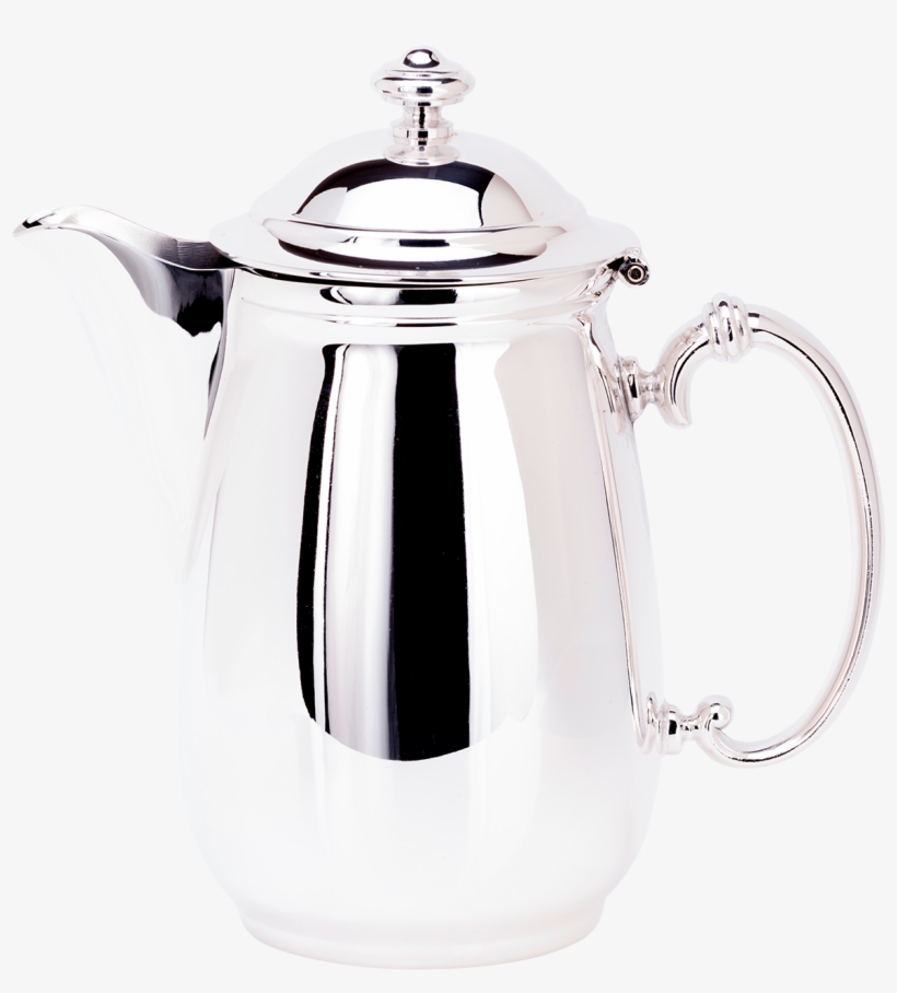 Silver Plated Hot Water Pot - Silver, transparent png download
