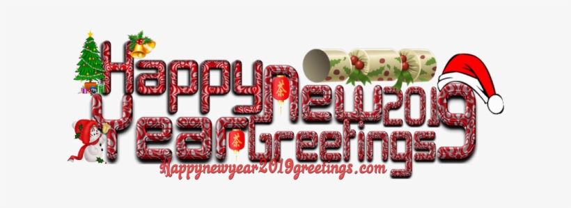 Happy New Year 2019 Greetings - 893merrychristmas Canvas Lunch Bag, transparent png download