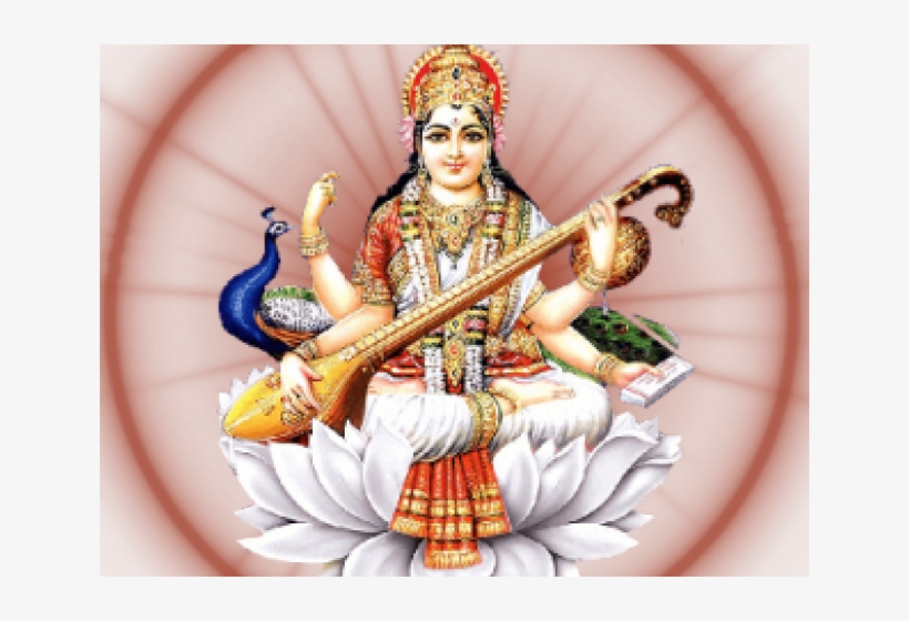Saraswati Png Transparent Images - Basant Panchami 2018 Gif, transparent png download