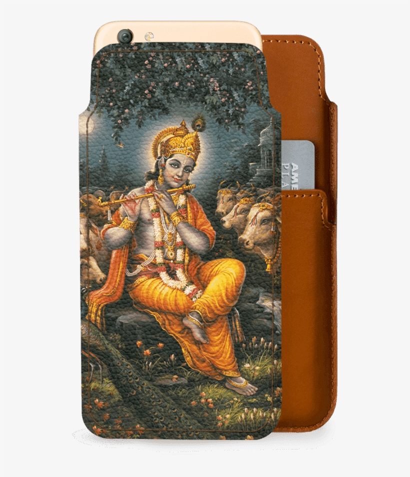 Dailyobjects Indian Mythology Krishna Cows Real Leather - ??????????:, transparent png download