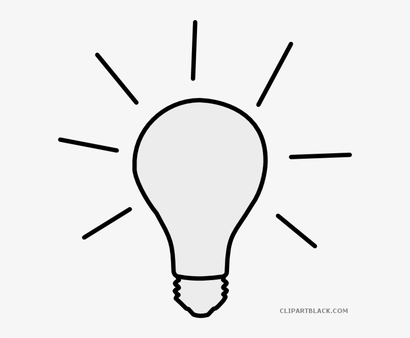 Banner Transparent Library Light Bulb Clipart Black - Clip Art Black And White, transparent png download
