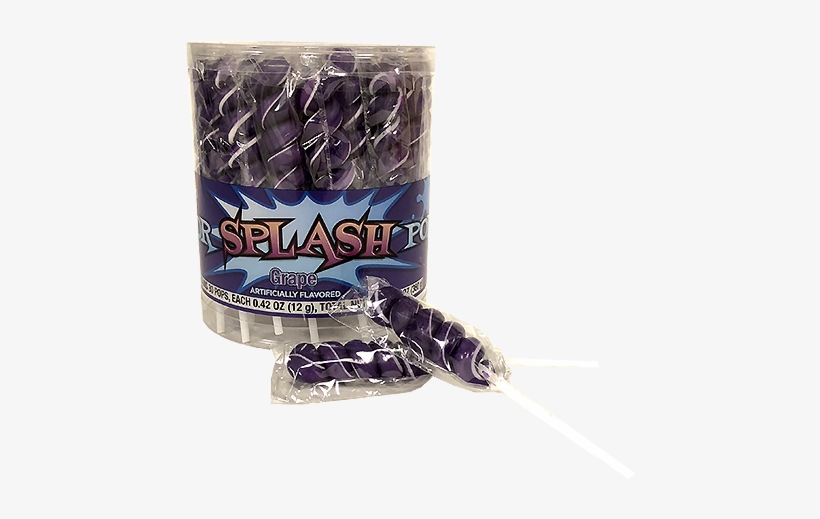 Dark Purple & White Color Splash Grape Unicorn Lollipops - Color, transparent png download