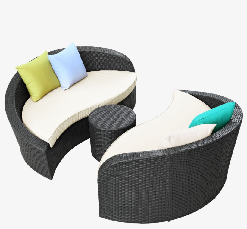 Image Product 55 - Magatama 3 Piece Outdoor Patio Chaise By Modway, transparent png download