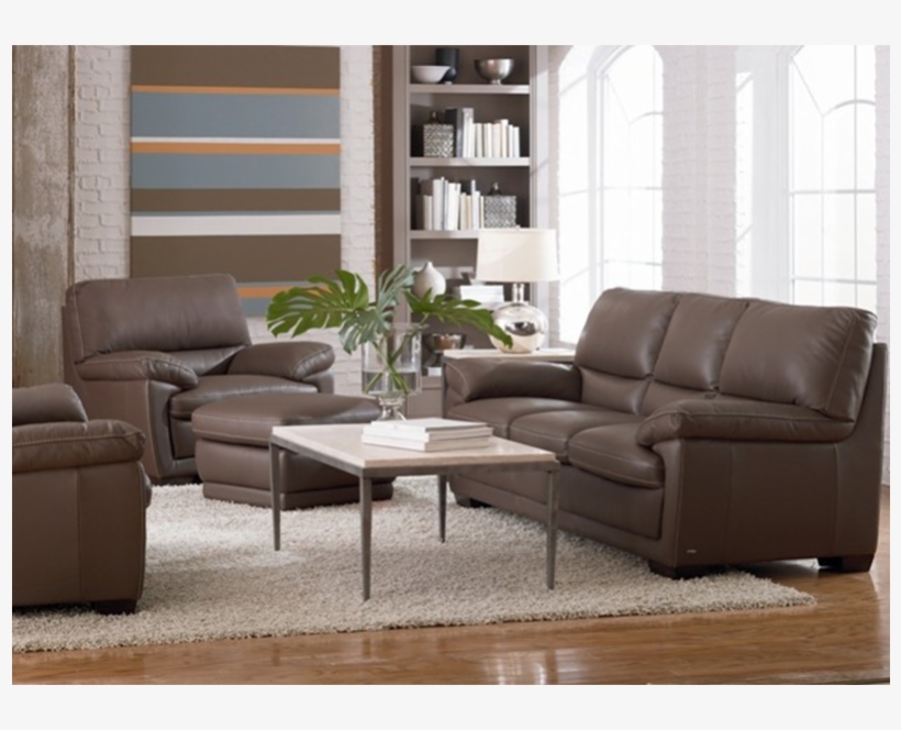 Natuzzi Editions B674 Sebastiano Sofa - Natuzzi Denver Dark Taupe, transparent png download