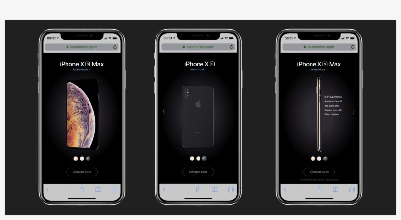 Apple Advertises Iphone Xs With Microsite Featuring - Xs, transparent png download