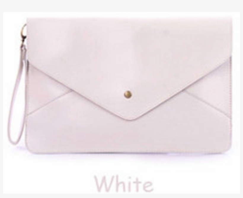 Ladies Hand Bags Envelope - Chain Purse In White, transparent png download