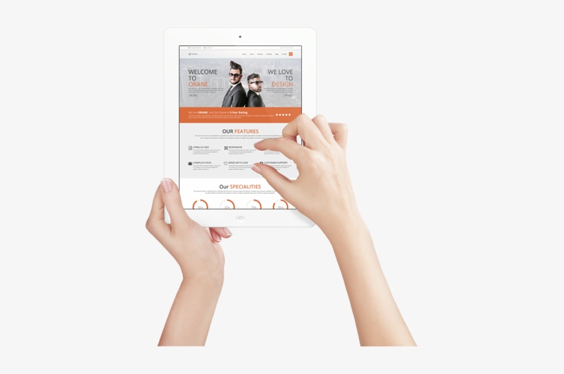 Ipad In Hands - Uber Emergency Contact, transparent png download