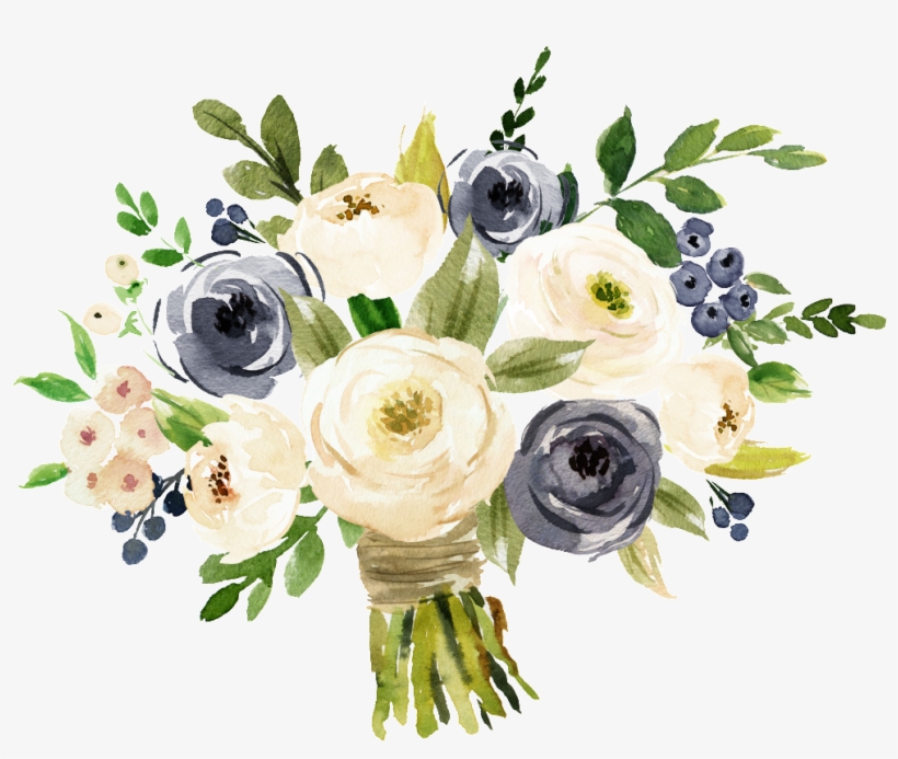 Wedding Transparent Hand Painted Flowers Png - Sind Sie Meine Brautjungfern-trauzeuginkarte Karte, transparent png download
